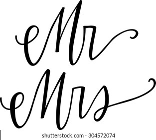 Mr and Mrs Calligraphy Set