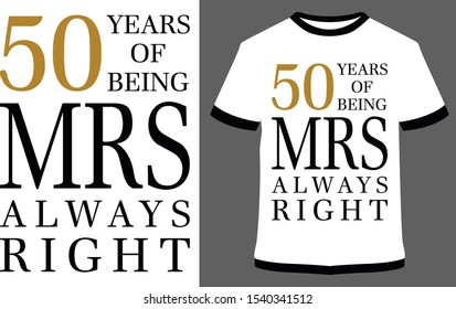 Mr and Mrs couple t-shirt vector design illustration, it can use for label, logo, sign, sticker for printing for the family t-shirt.