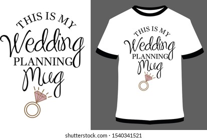 Mr and Mrs couple t-shirt vector design illustration, it can use for label, logo, sign, sticker for printing for the family t-shirt.