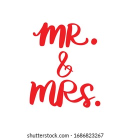 mr and mrs in one background vector