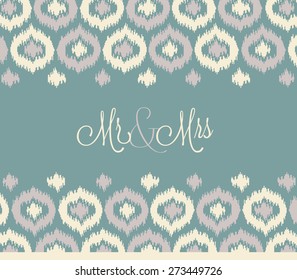 Mr & Mrs Thank You Card / Invitation Template