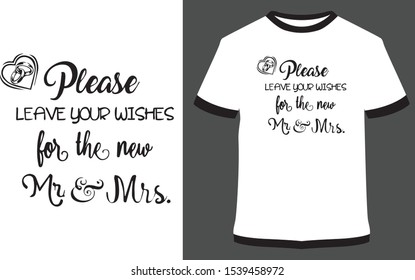 Mr and Mrs t-shirt design - Vector graphic, typographic poster, vintage, label, badge, logo, icon or t-shirt