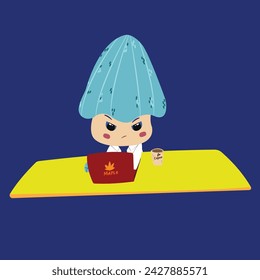 Mr Mushroom the workaholics programmer
