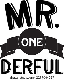 Mr Onederful eps file, print file