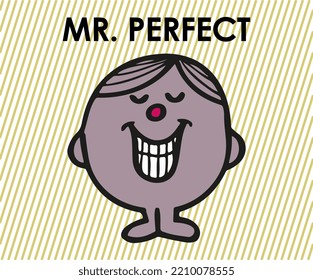 MR PERFECT T Shirt Graphic Design Vector Illustration \
