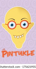 Mr. Pintukle Cartoon Character Vector