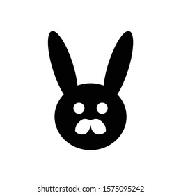Mr Rabbit logo concept. Head rabbit logo.