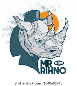 Mr. Rhino T Shirt / Poster Design