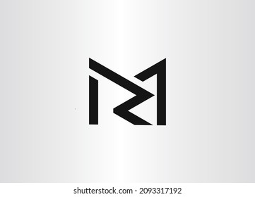 MR RM Abstract initial monogram letter alphabet logo design