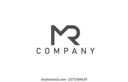 MR, RM, Abstract initial monogram letter alphabet logo design