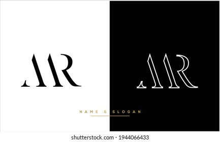 MR ,RM Abstract Letters Logo Monogram