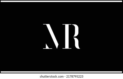 MR, RM Abstract Letters Logo Monogram
