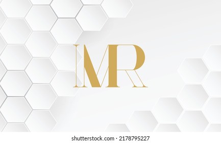 MR, RM Abstract Letters Logo Monogram
