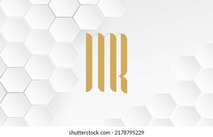 MR, RM Abstract Letters Logo Monogram