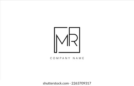 MR, RM, Abstract Letters Logo Monogram