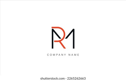 MR, RM, Abstract Letters Logo Monogram