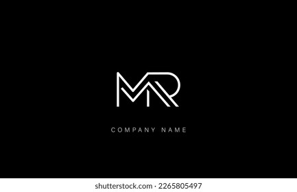 MR, RM, Abstract Letters Logo Monogram