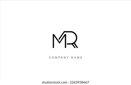 MR, RM, Abstract Letters Logo Monogram