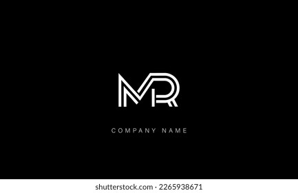 MR, RM, Abstract Letters Logo Monogram