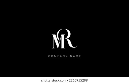 MR, RM, Abstract Letters Logo Monogram