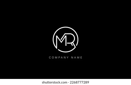 MR, RM, Abstract Letters Logo Monogram