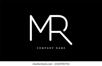 MR, RM Abstract Letters Logo Monogram