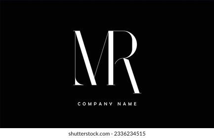 MR, RM Abstract Letters Logo Monogram