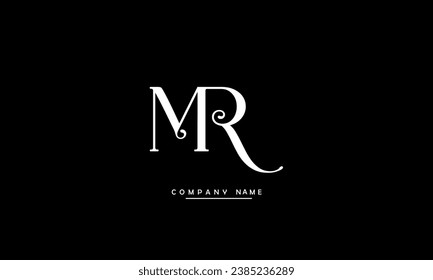 MR, RM Abstract Letters Logo Monogram