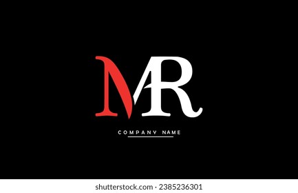 MR, RM Abstract Letters Logo Monogram