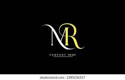 MR, RM Abstract Letters Logo Monogram