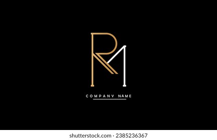 MR, RM Abstract Letters Logo Monogram