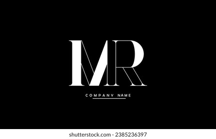 MR, RM Abstract Letters Logo Monogram