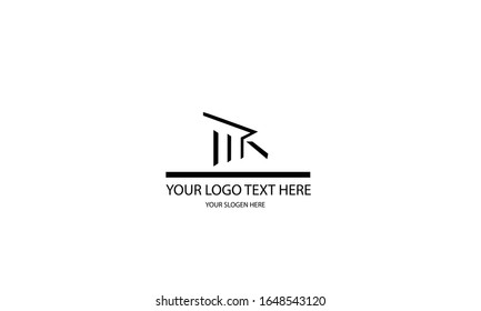 MR RM abstract vector logo monogram template