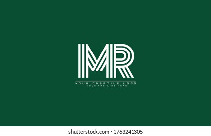 MR RM abstract vector logo monogram template