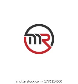MR or RM letter designs with different colors