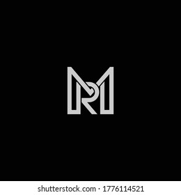 MR or RM letter designs with different colors