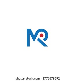 MR or RM letter designs with different colors and backgrounds