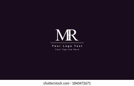 MR or RM letter logo. Unique attractive creative modern initial MR RM M R initial based letter icon logo