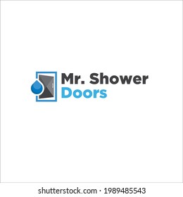 Mr Shower Door Bathroom Service Logo Designs Simple Modern