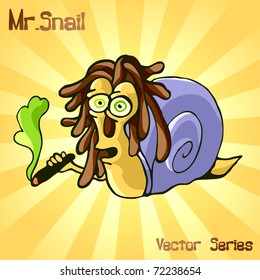Mr. Snail with Dreadlocks