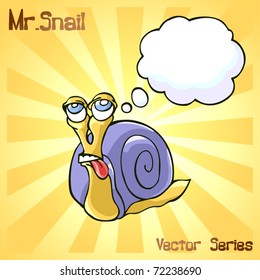 Mr. Snail with dreaming