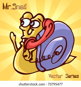 Mr. Snail with phone