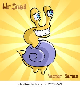 Mr. Snail with smile