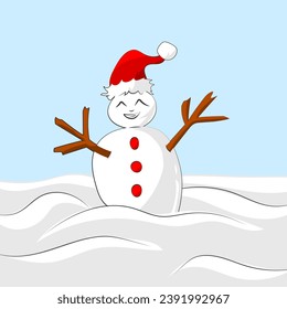 Mr Snowman is here to welcome Christmas day with you
