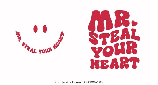 Mr Steal Your Heart, Boys Valentines Png, Kids Valentines, Valentines Kids Gifts, Kids Valentine Designs, Retro Valentines png, Vector Files for Cricut