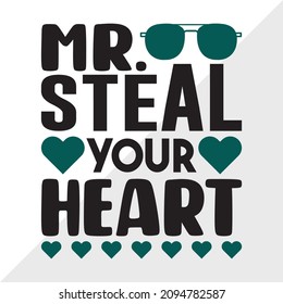 Mr Steal Your Heart Printable Vector Illustration