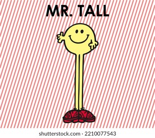 MR TALL ONLY LEGS t shirt graphic design vector illustration \
