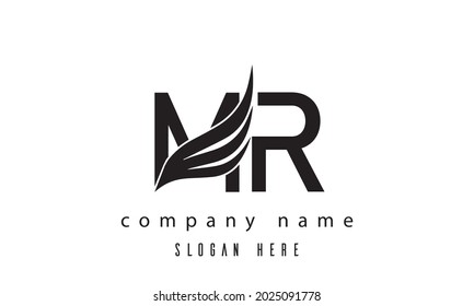 MR. alas del último logotipo Vector