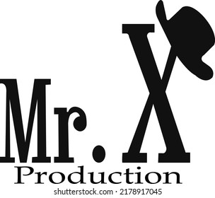Mr X Production Company Logo Design
