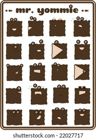 Mr Yommie, cookie charachter design collection